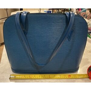Louis Vuitton Blue Epi Leather Pont Neuf PM Top Handle Satchel‎ Handbag